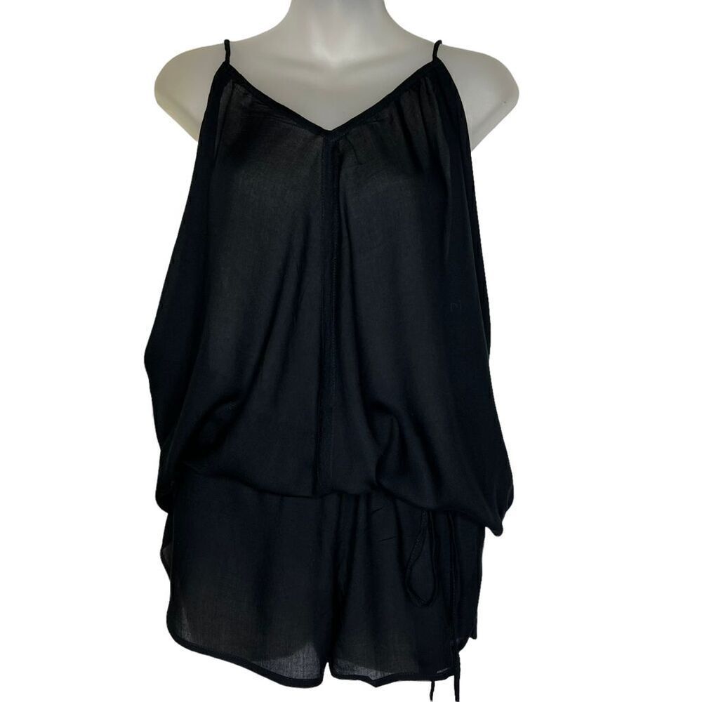 NWT Mikoh Jaws Shorts Black Romper